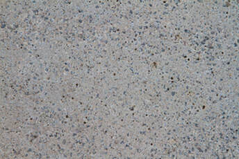 Finished epoxy mixture of gravel and cement in the aggregate design.